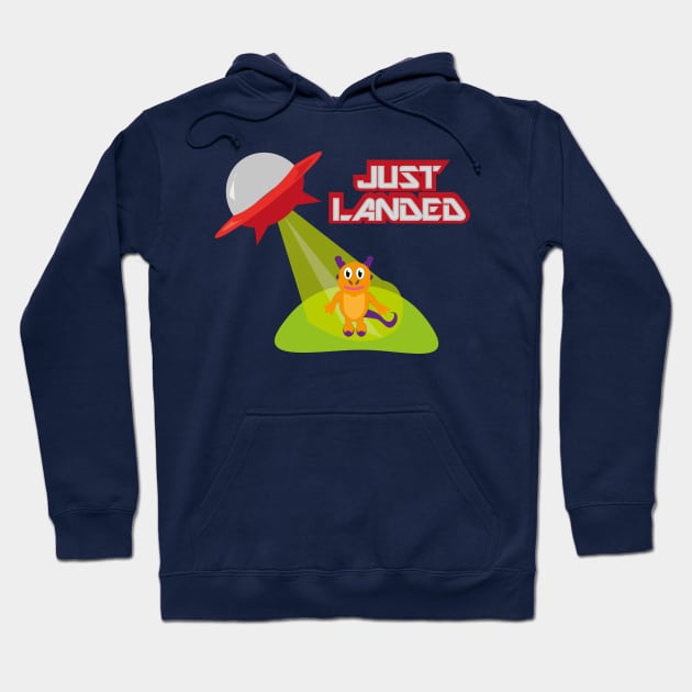 Just Landed Hoodie by creationoverload